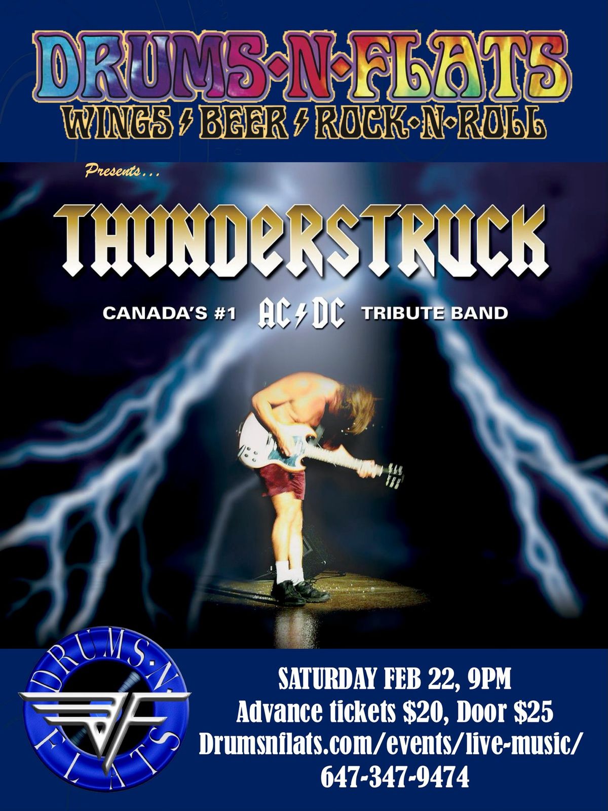 Thunderstruck - Canada's #1 AC\/DC Tribute Band Live at Drums N Flats