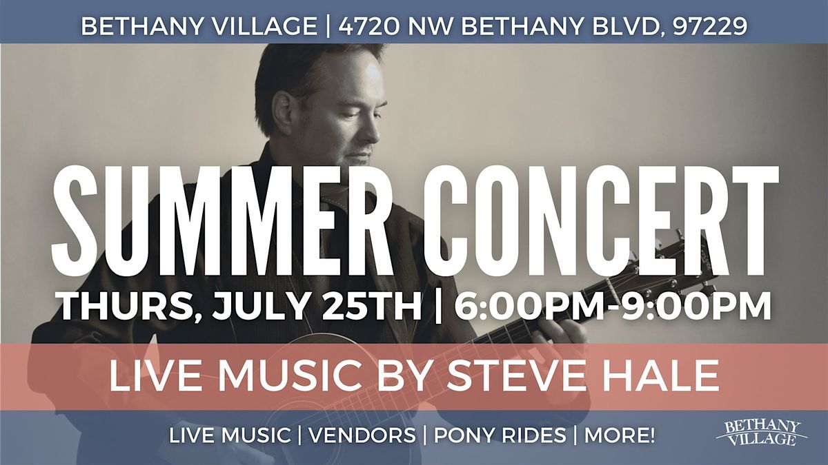Free Summer Concert in Bethany Village