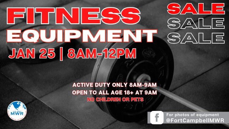 MWR Fitness Equipment Sale