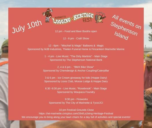 Upcoming Festivals Events In Marinette Wi Marinette Co Wi Events 2022