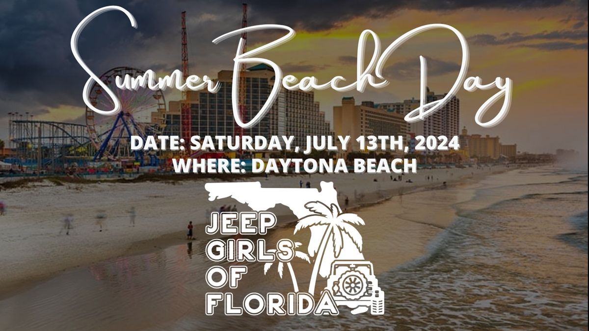 6th Annual - SSS & JGOF Summer Beach Day - Daytona Beach