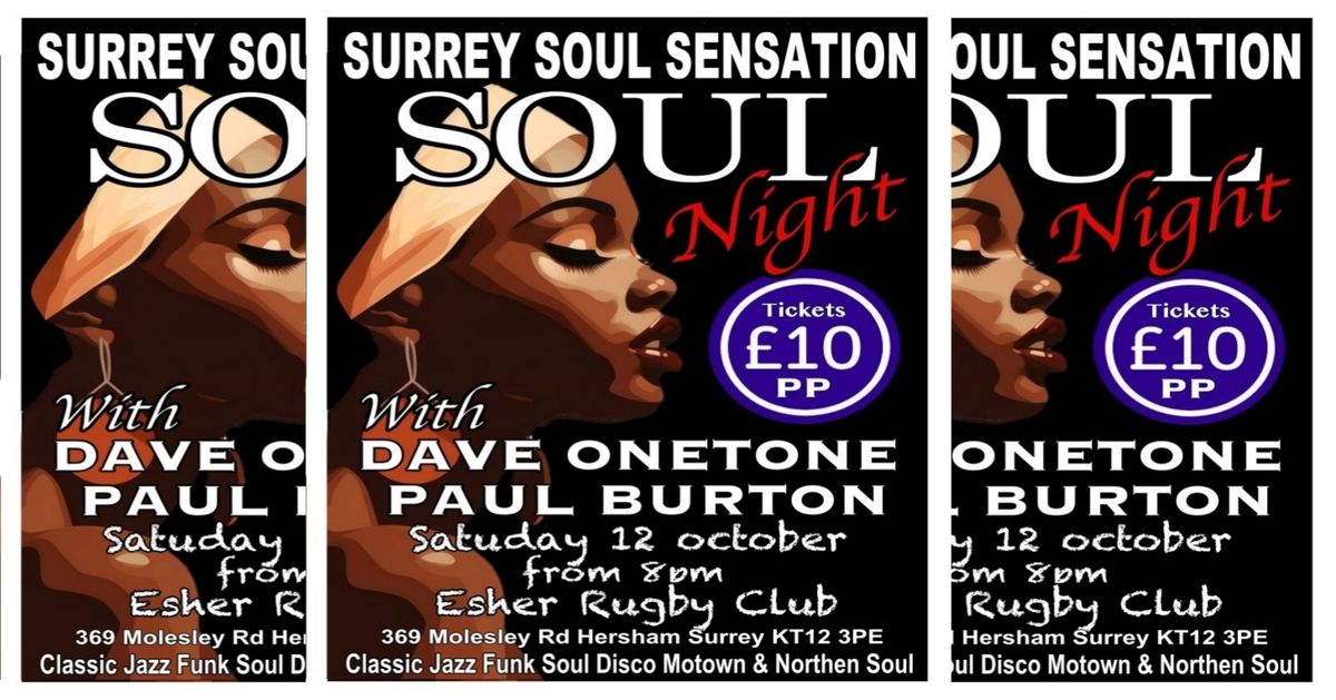 Surrey Soul Sensation & Soul Central Radio Big Night Out