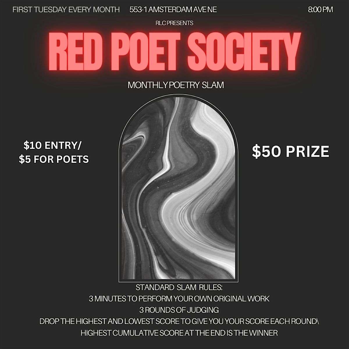 Red Poet Society: A Monthly Poetry Slam!