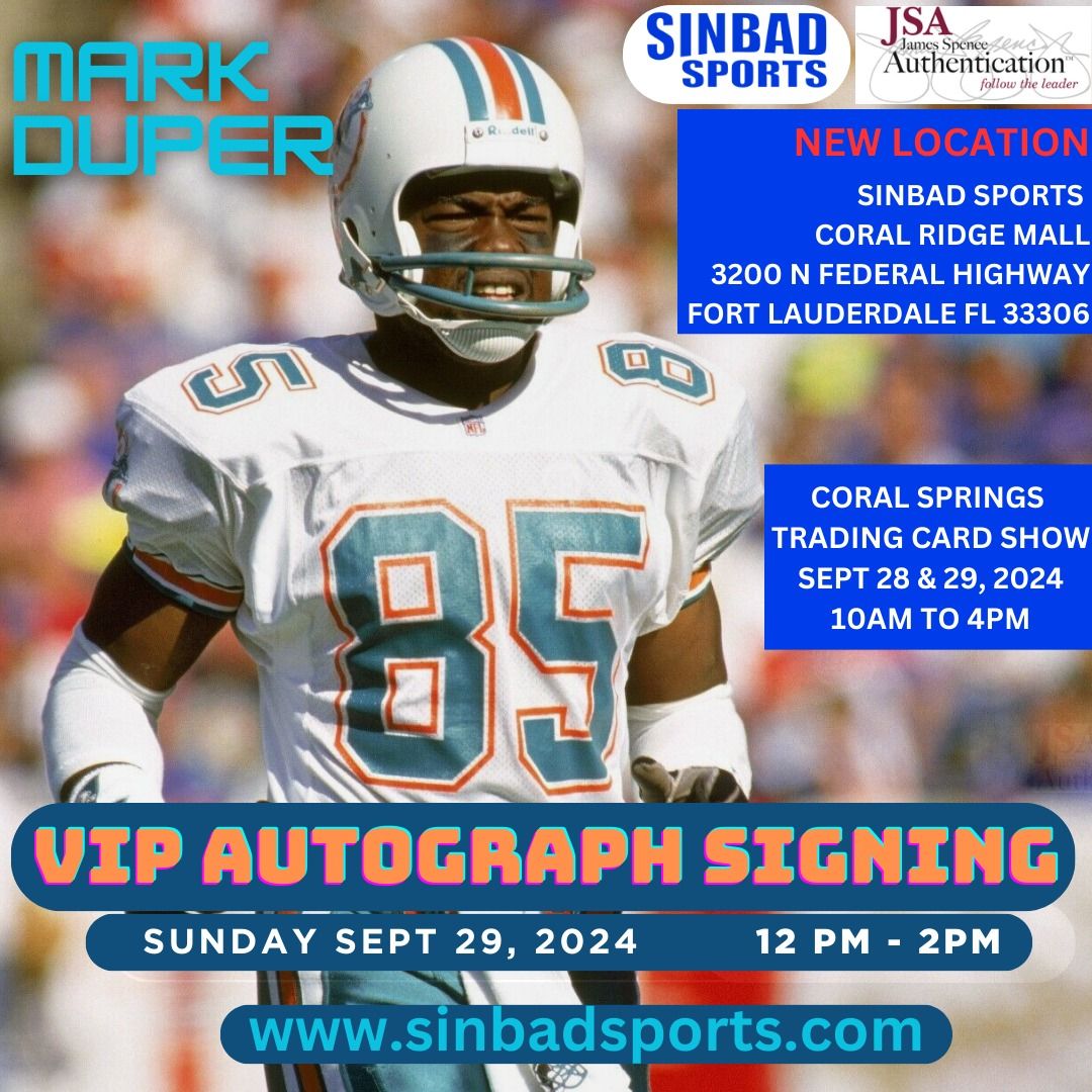 Mark Duper VIP Autograph Signing