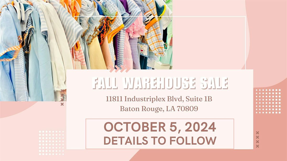 Posh Petites Market Fall Warehouse Sale