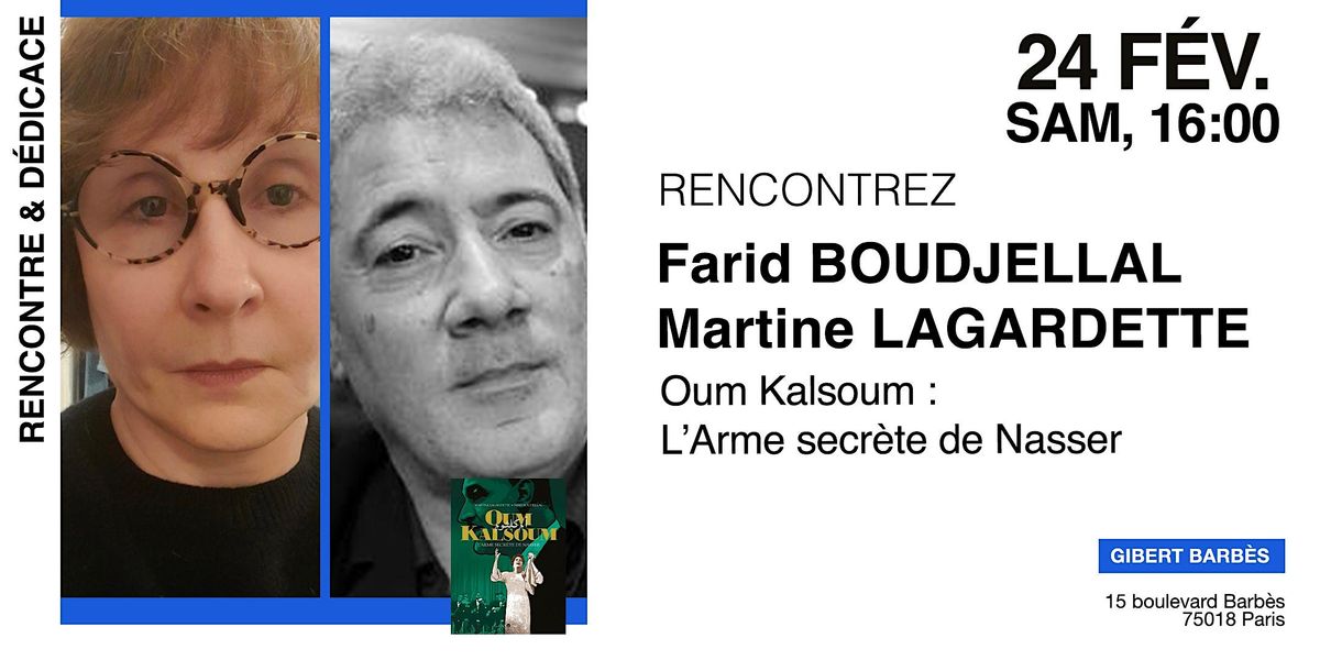 GIBERT d\u00e9dicace : Farid Boudjellal & Martine Lagardette