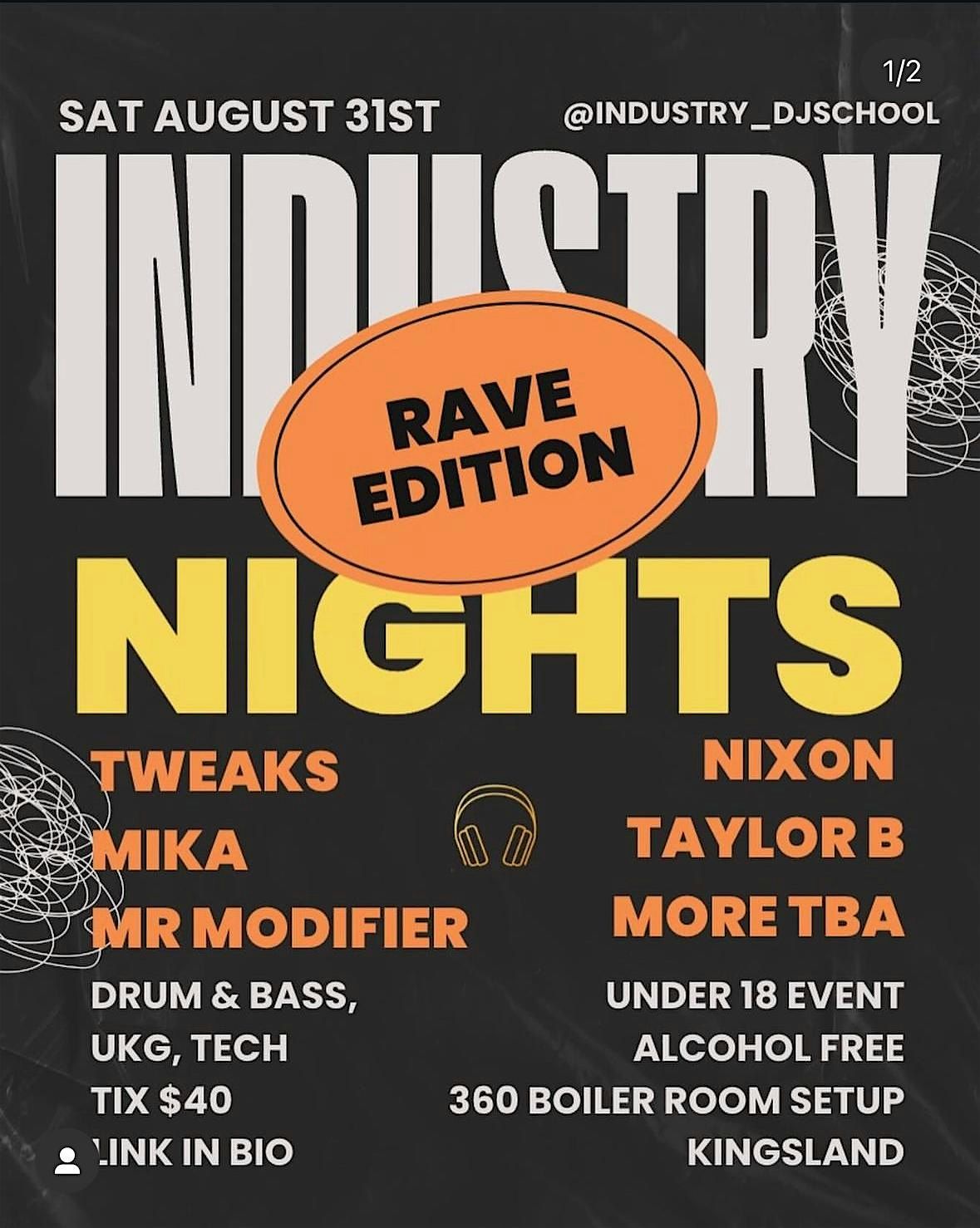 INDUSTRY NIGHTS - RAVE EDITION