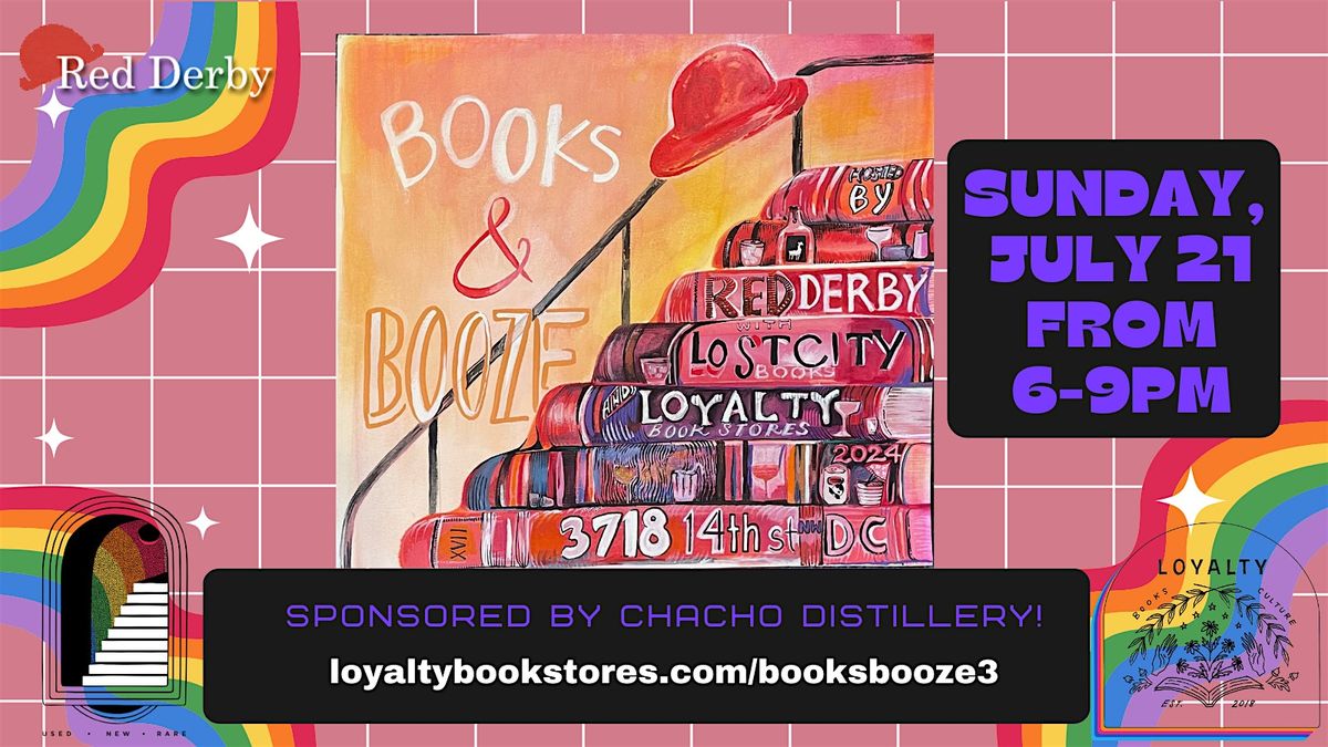 Books & Booze with Lost City Books and Loyalty Bookstores at Red Derby