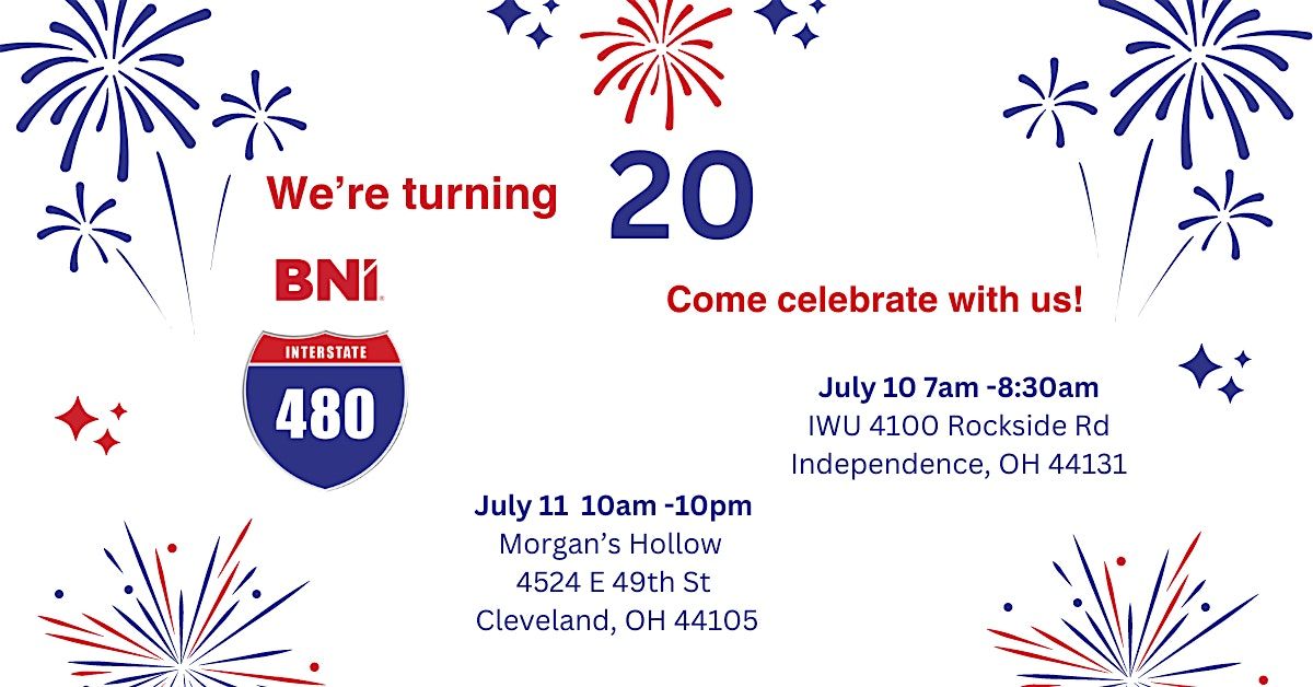 I-480 Chapter of BNI 20 Year Celebration