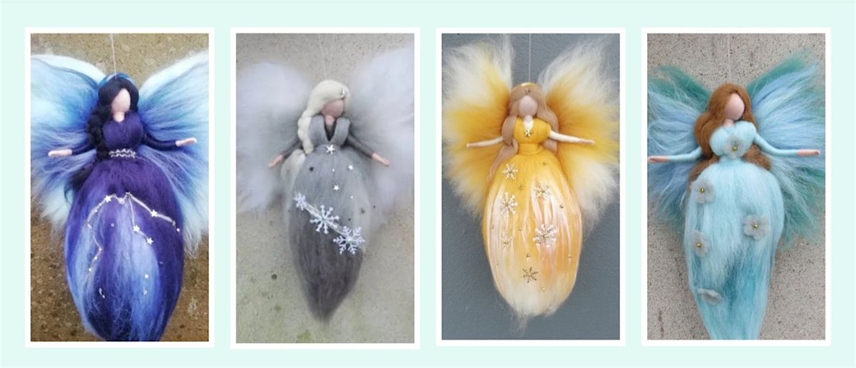 WOOL FELTING HOLIDAY ANGELS