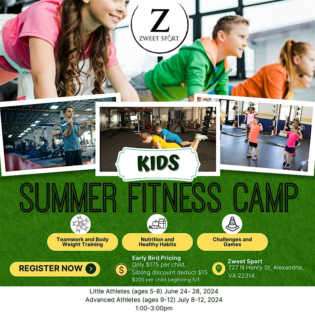 Zweet Sport Kids Summer Fitness Camp (Ages 9-12)