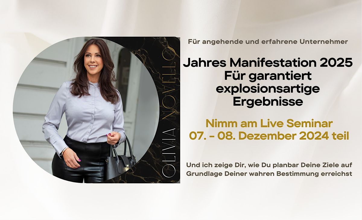 Jahres Manifestation 2025 - F\u00fcr garantiert explosionsartige Ergebnisse