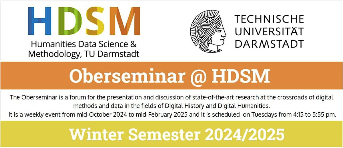 Oberseminar @HDSM Winter Semester 2024\/25