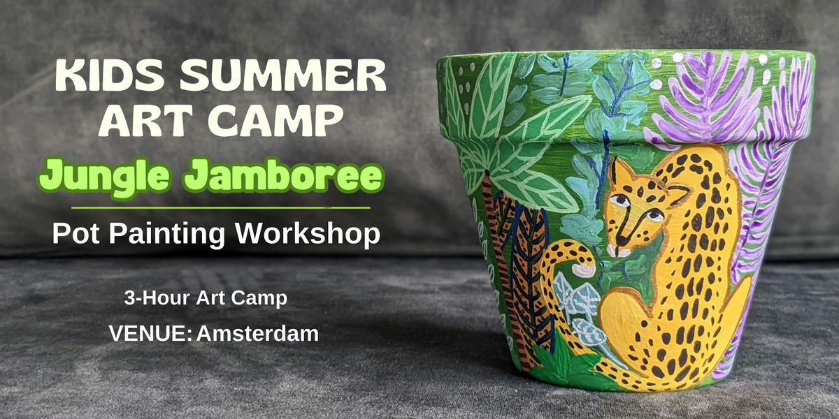 Jungle-Themed Pot Painting Summer Camp - Kids