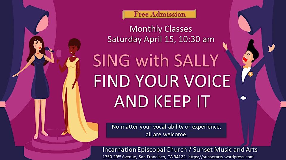 Sing with Sally: Find your voice and keep it!
