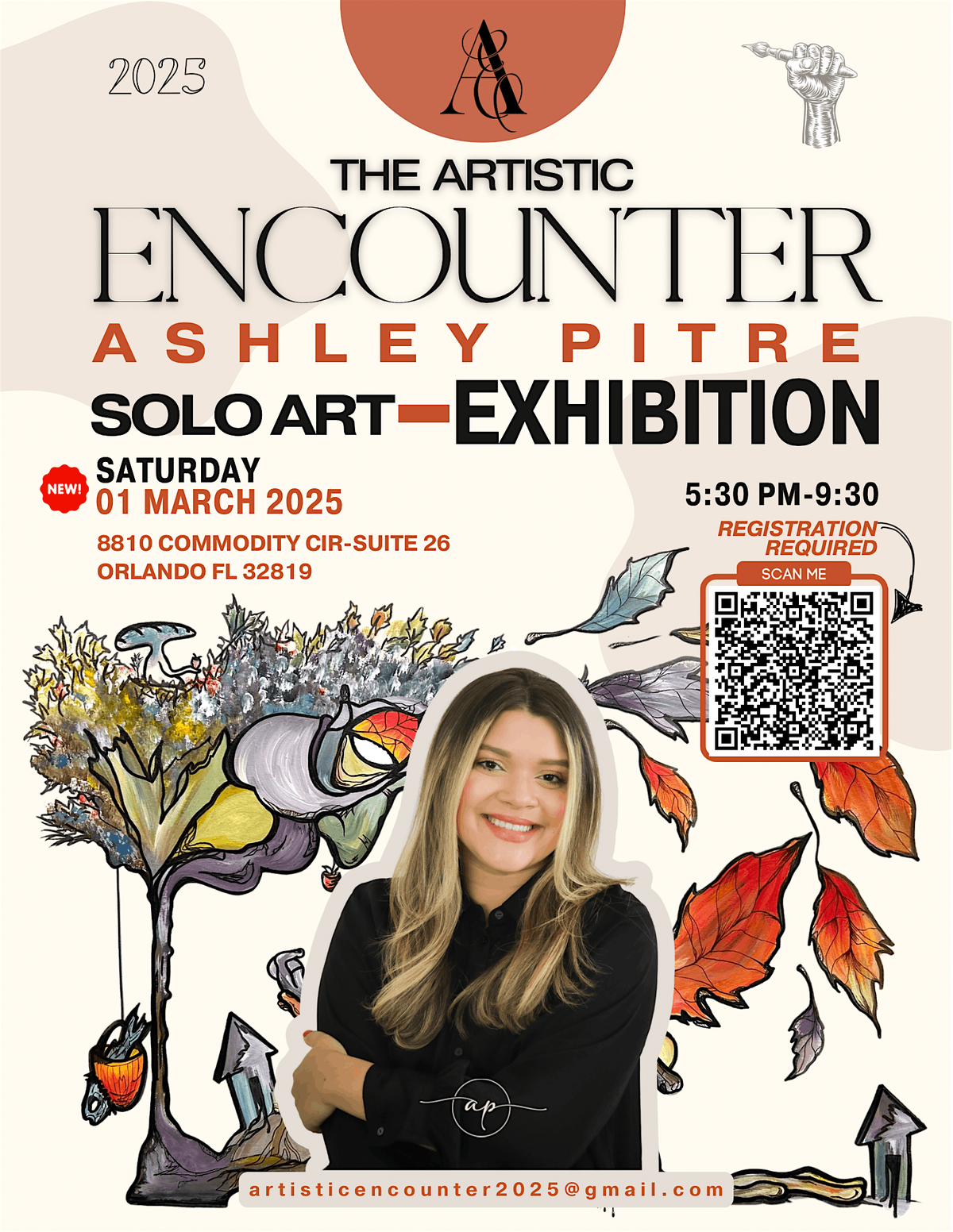 The Artistic Encounter: ASHLEY PITRE Solo ART EXHIBITION