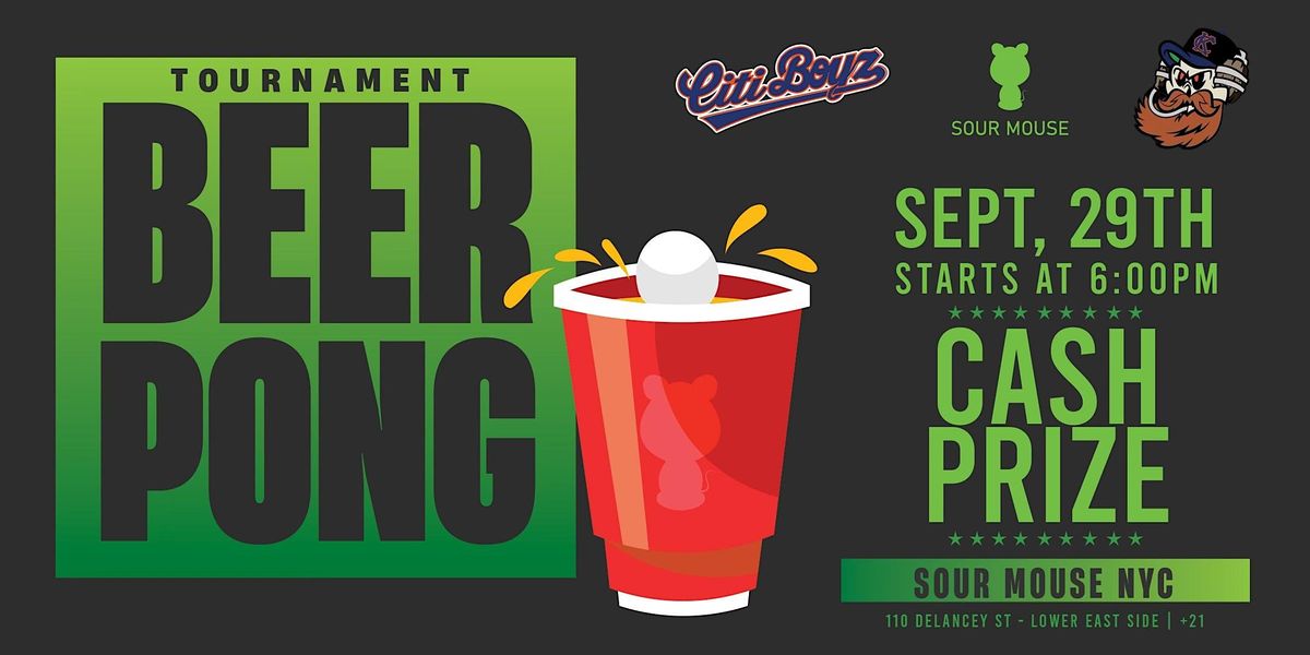 Beer Pong Tournament and Party | Cash Prize! | Hosted by CapsandKegs