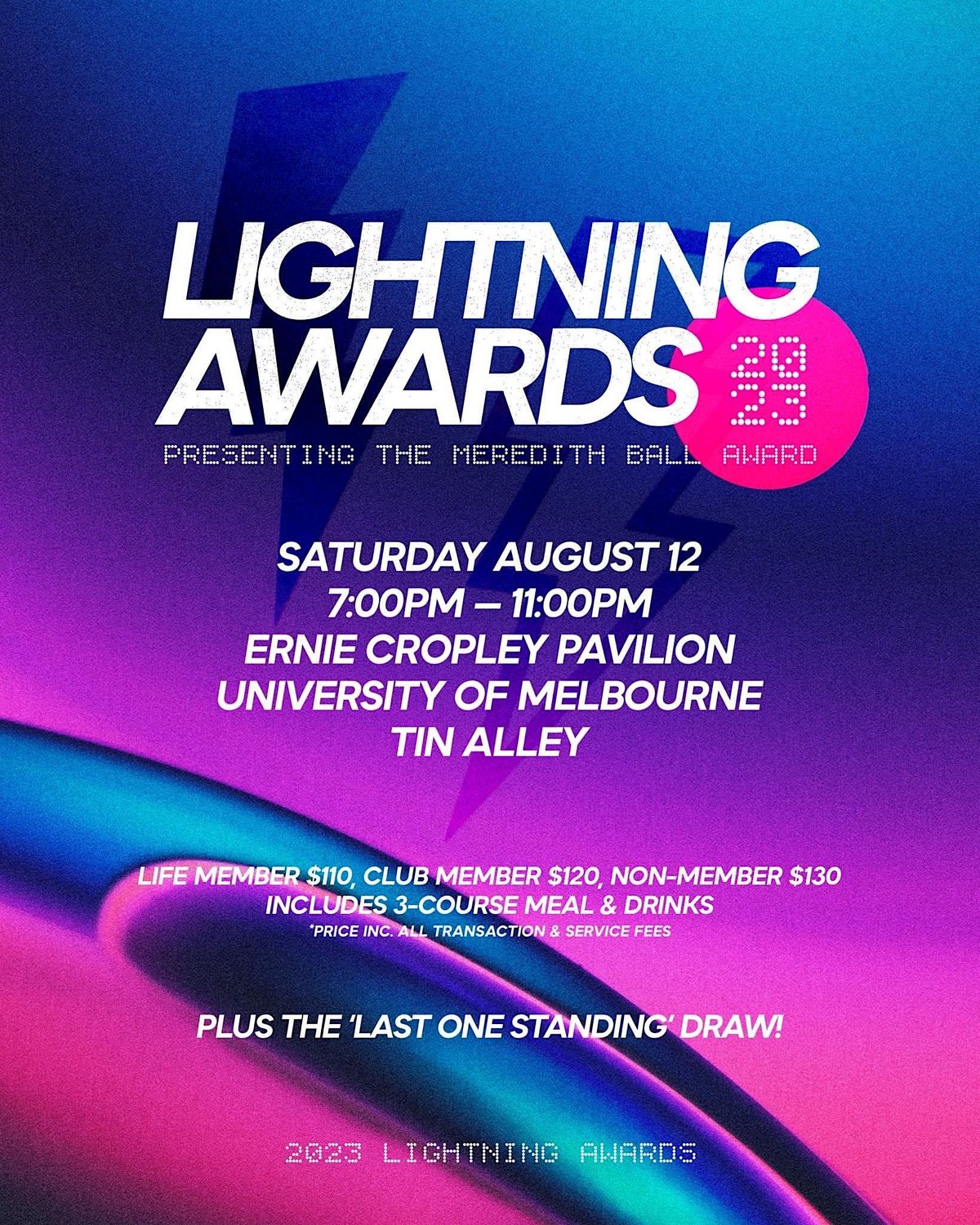 Melbourne University Lightning Awards Night
