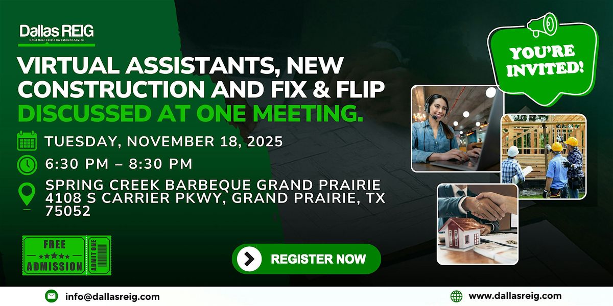 Virtual Assistants, New Construction and Fix & Flip