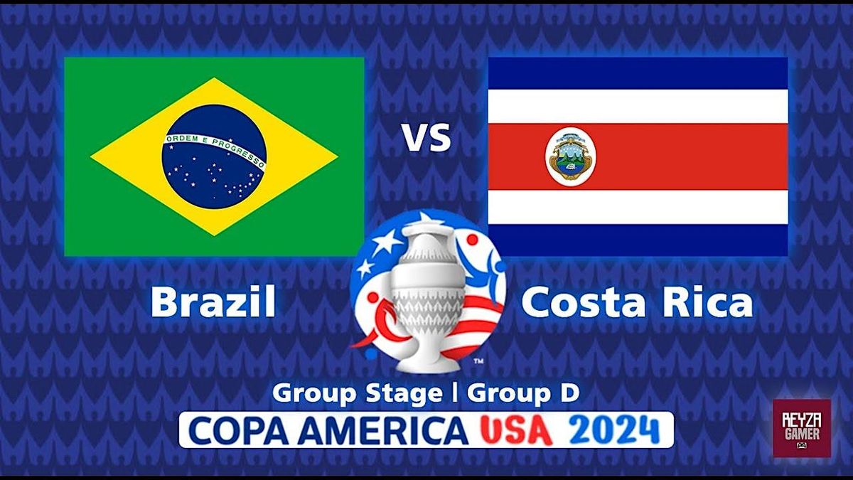 BRAZIL VS COSTA RICA Copa America 2024 June 24th @ THE BLUE DOG BOCA ...