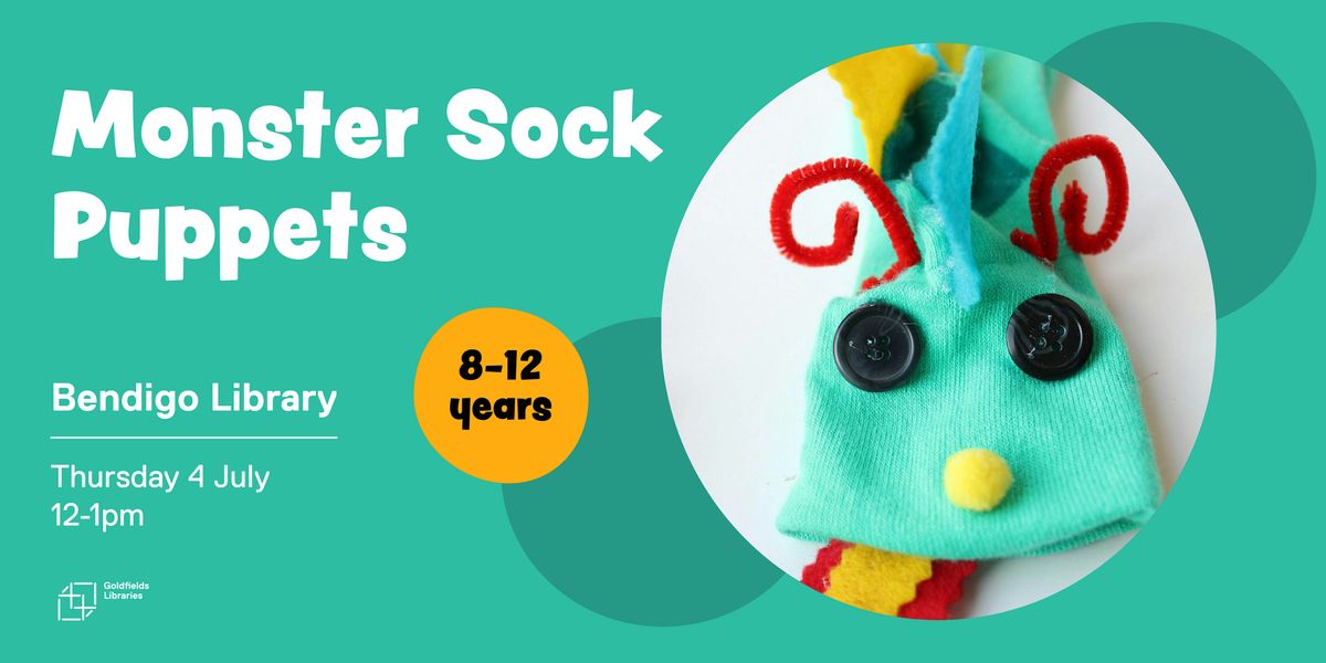 Monster sock puppets (8-12 years)