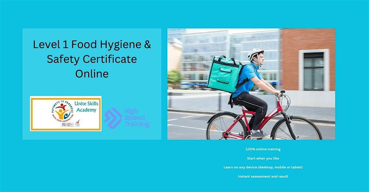 Level 1 Food Hygiene & Safety Certificate Online