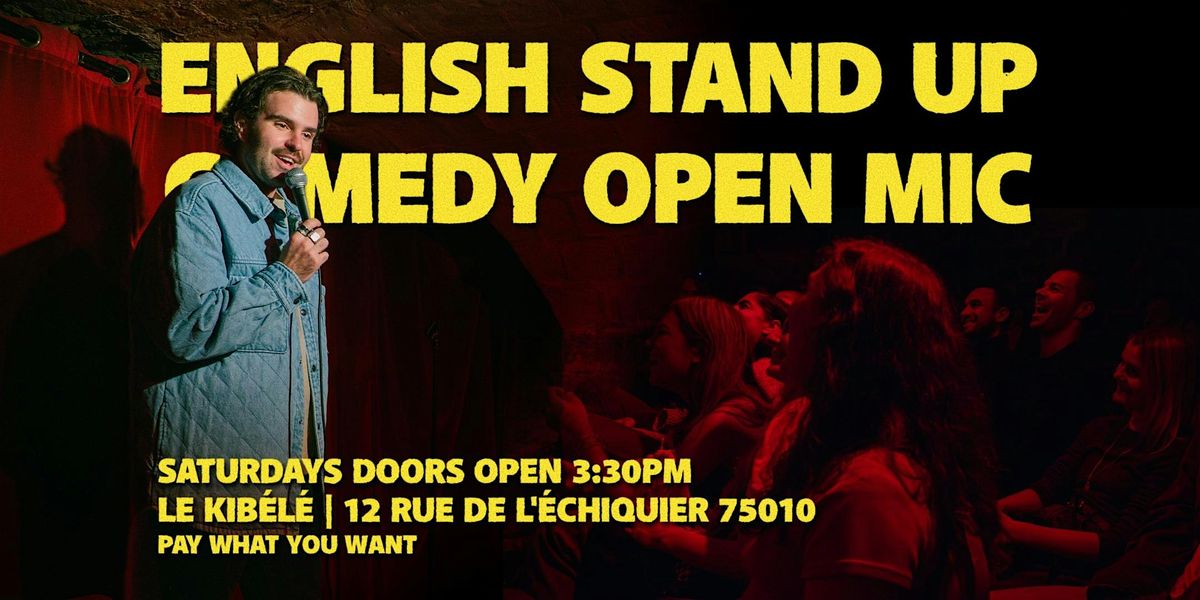 English Stand Up Comedy - Saturdays - Blast Off Comedy Open Mic