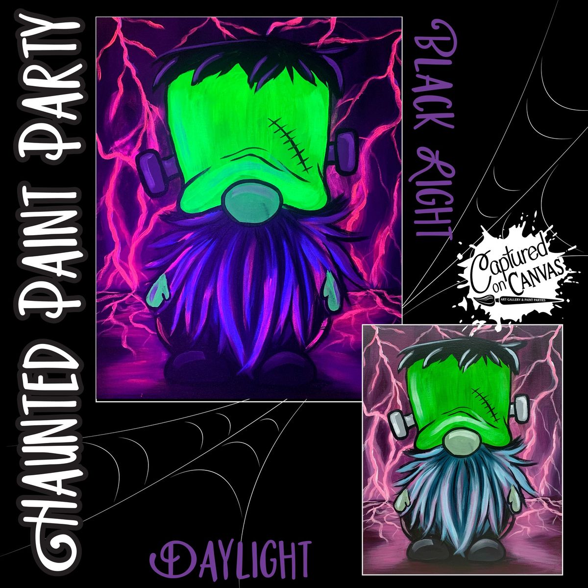 Frankengnome Glow Paint Party!