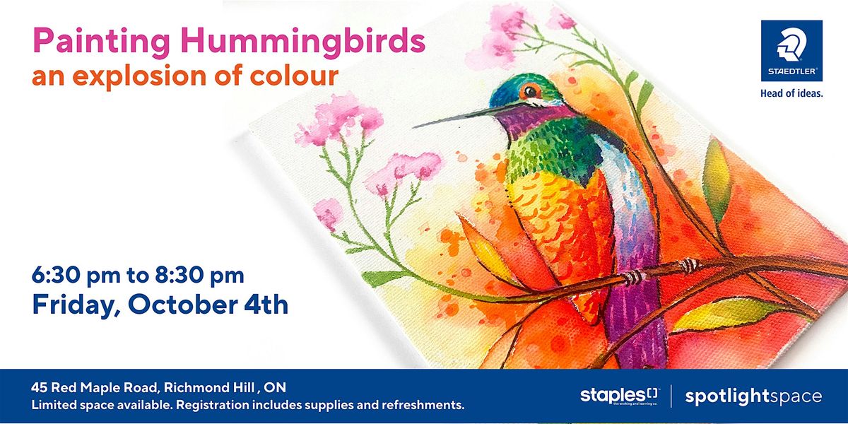 Painting Hummingbirds \u2013 an explosion of colour