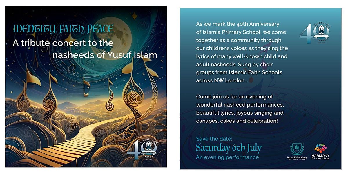 Nasheed Concert.....marking 40 Wonderful Years of Islamia Primary School!