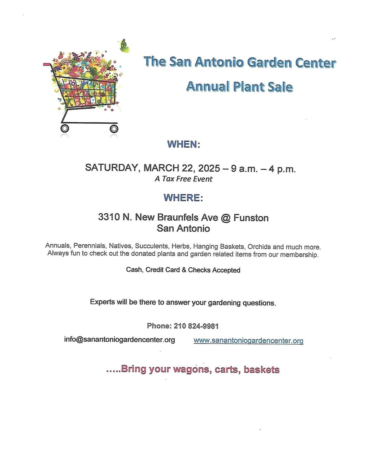 San Antonio Garden Center Annual Plant Sale