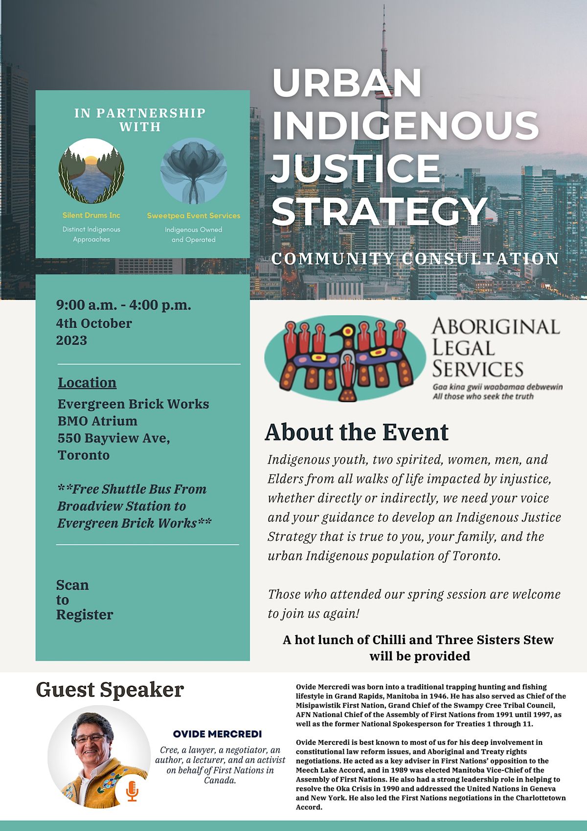 Urban Indigenous Justice Strategy - Fall 2023, Evergreen Brick Works ...