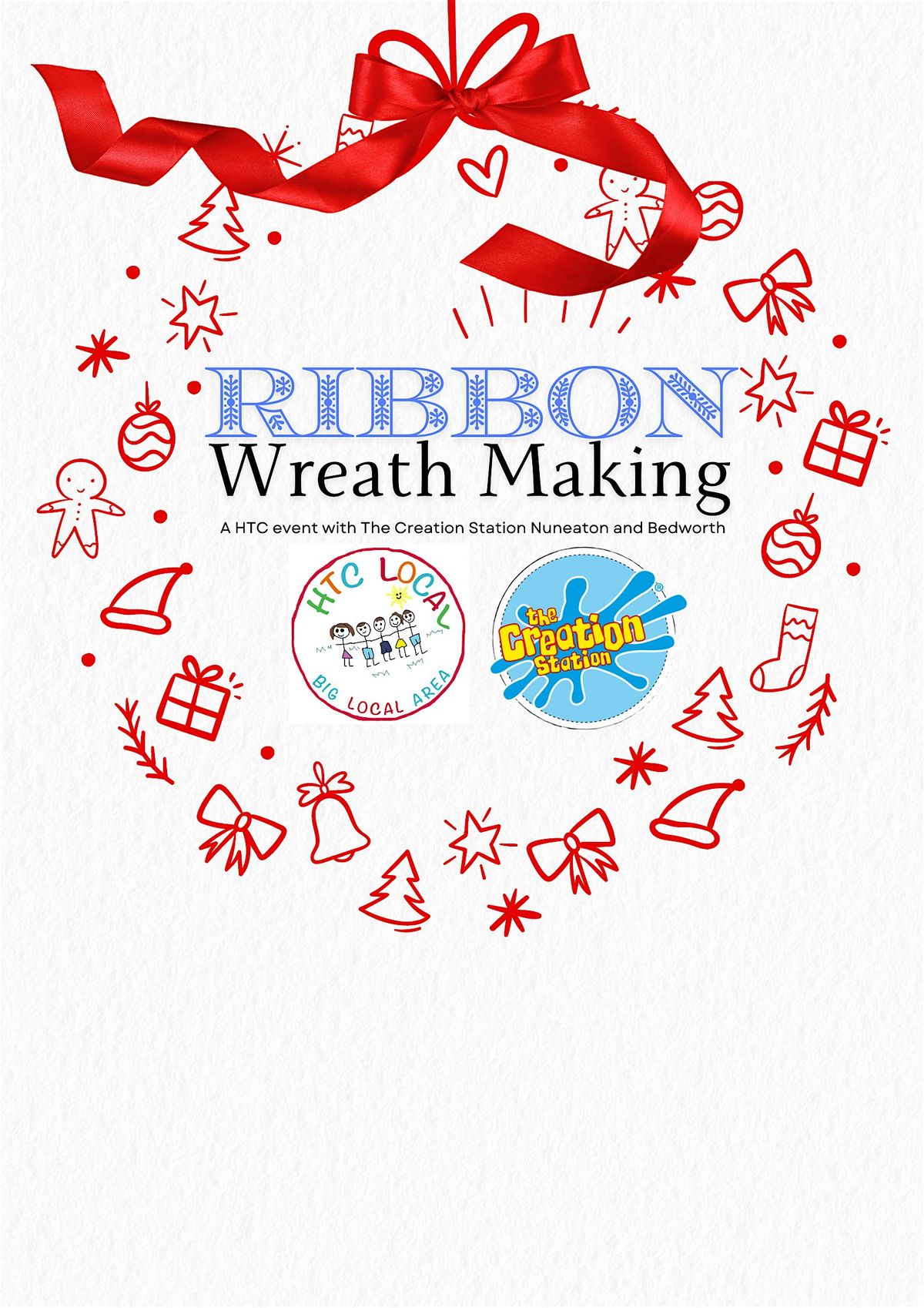 HTC Big Local: Ribbon Wreath Making-  with The Creation Station