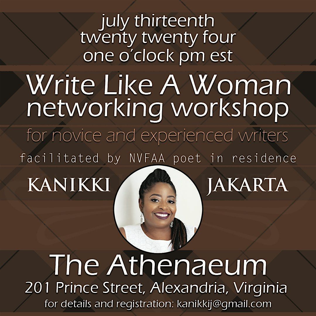 WRITE LIKE A WOMAN NETWORKING WORKSHOP - YEAR 9 - SUMMER EDITION 2024