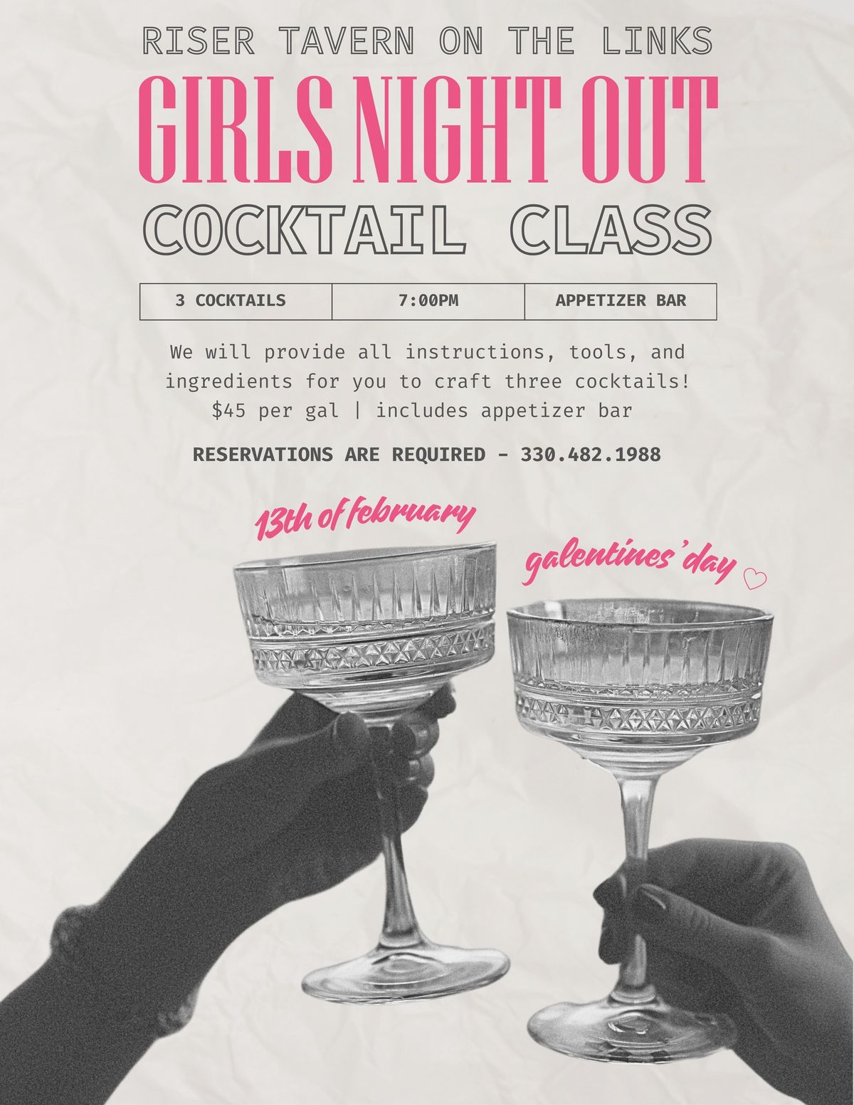 Galentine's Day Cocktail Class