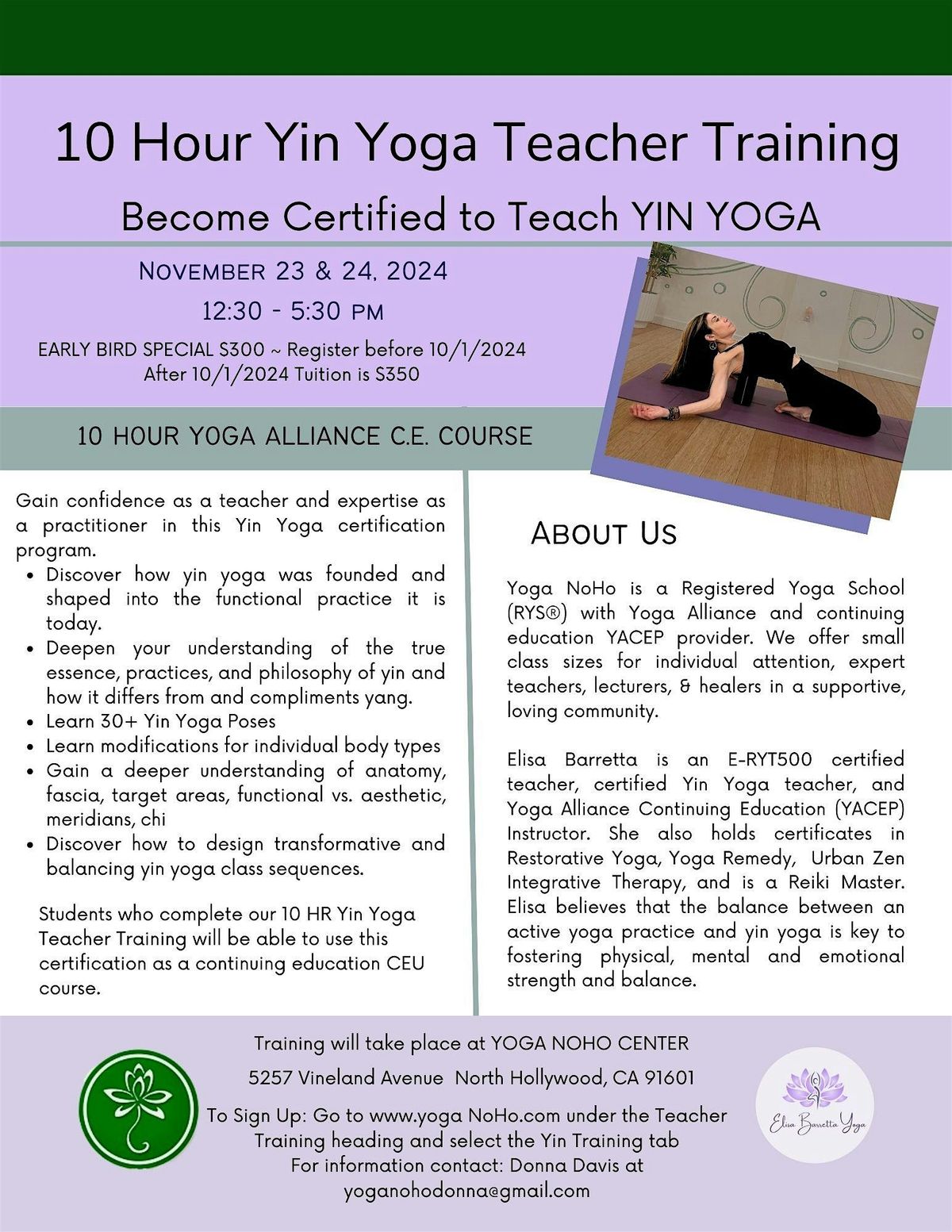 Yin Yoga Teacher Training