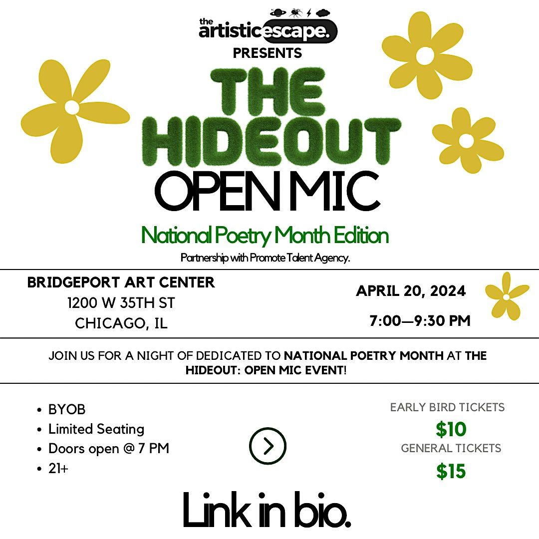The Hideout: Open Mic *National Poetry Month Edition*