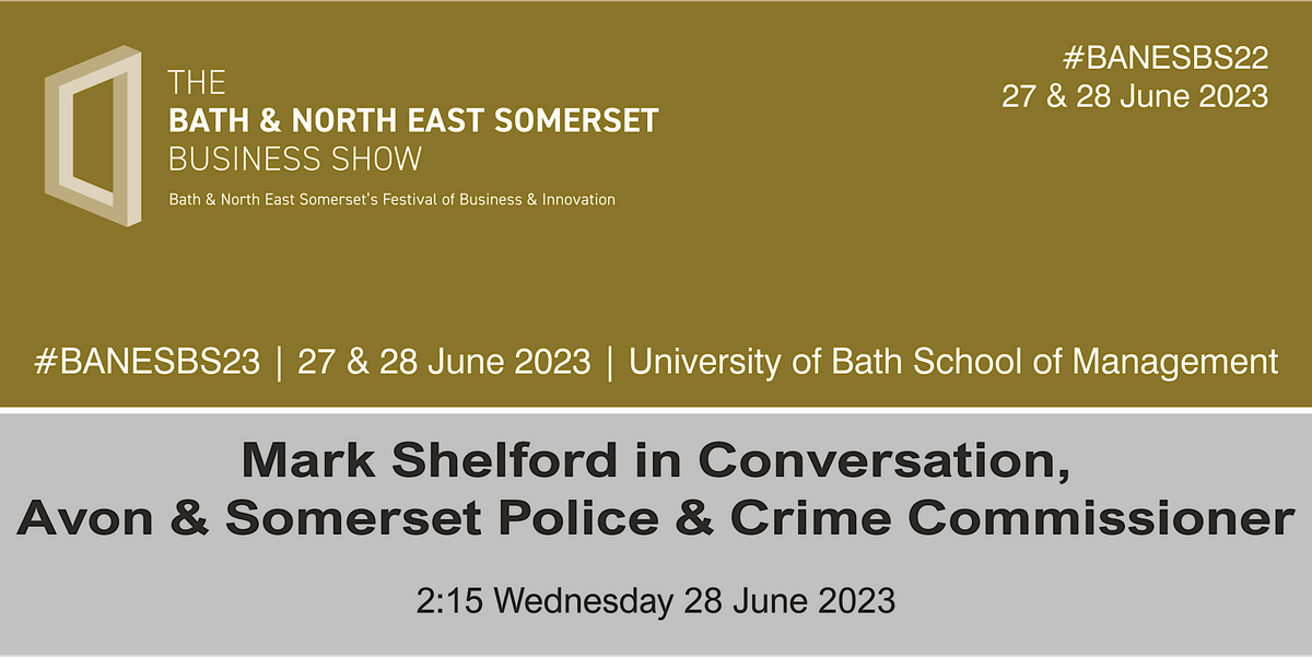 Mark Shelford in Conversation, Avon & Somerset Police & Crime Commissioner