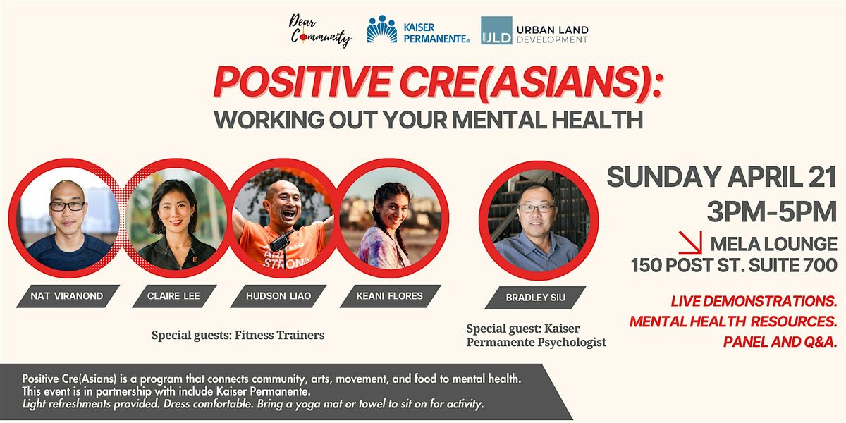 Dear Community: Positive Cre(Asians)- Working Out Your Mental Health