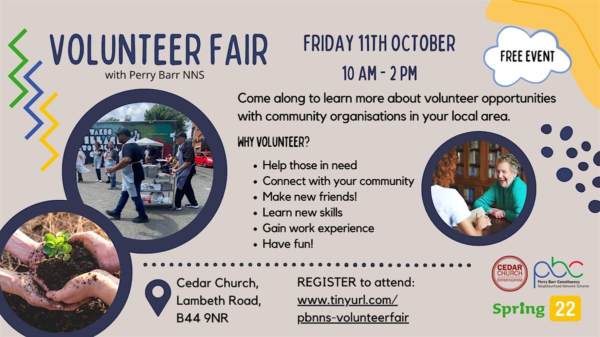 Volunteer Fair - Perry Barr NNS