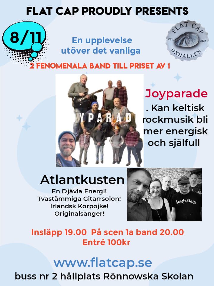 Joyparade + Atlantkusten en helkv\u00e4ll f\u00f6r pris av 1