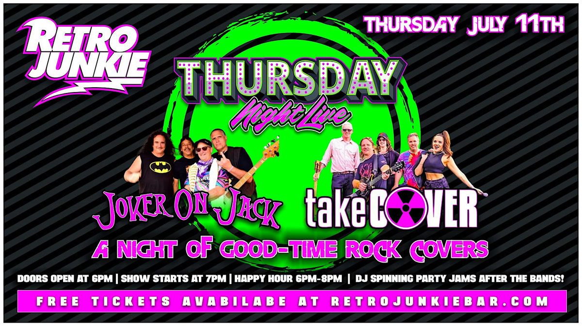 JOKER ON JACK + TAKE COVER (Good-Time Rock Covers)... LIVE! Free w\/ RSVP!