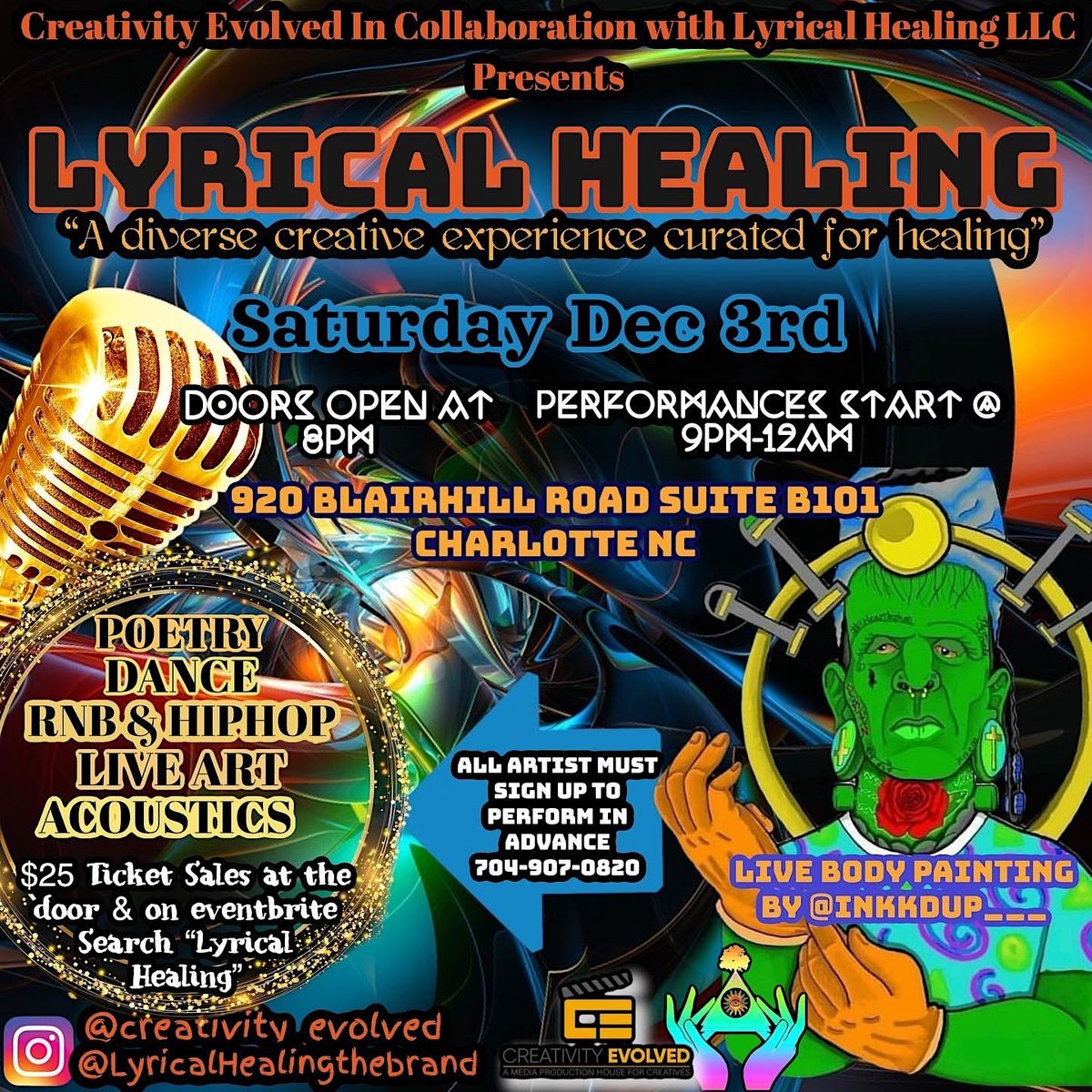 Lyrical Healing - A diverse creative experience curated for healing