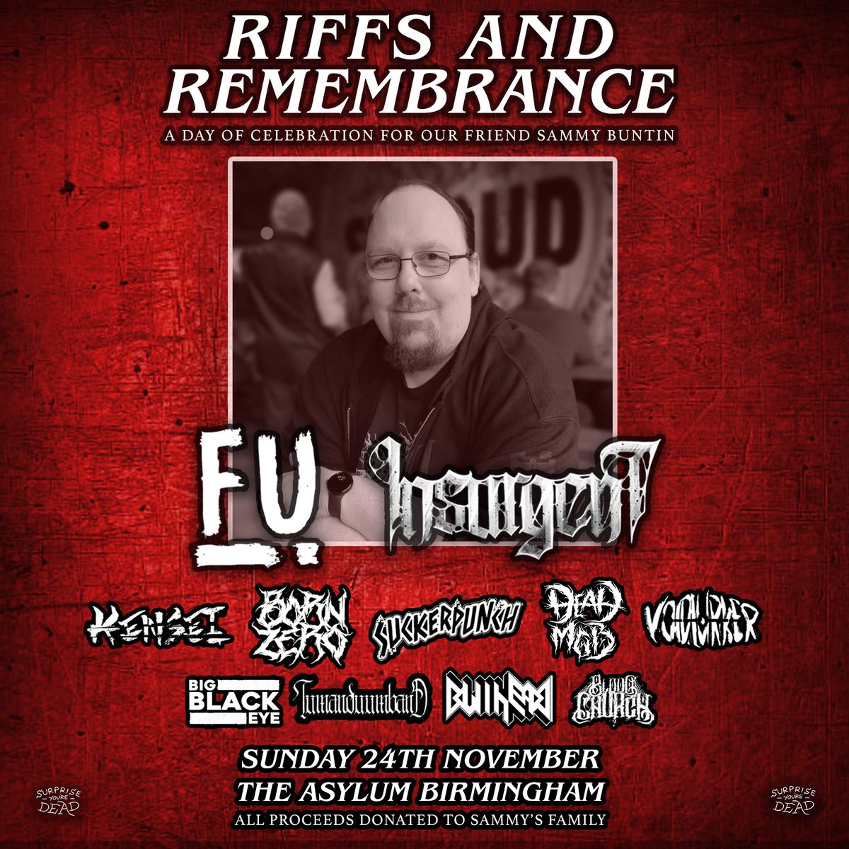 RIFFS AND REMEMBRANCE - A day to celebrate our friend Sammy - Birmingham