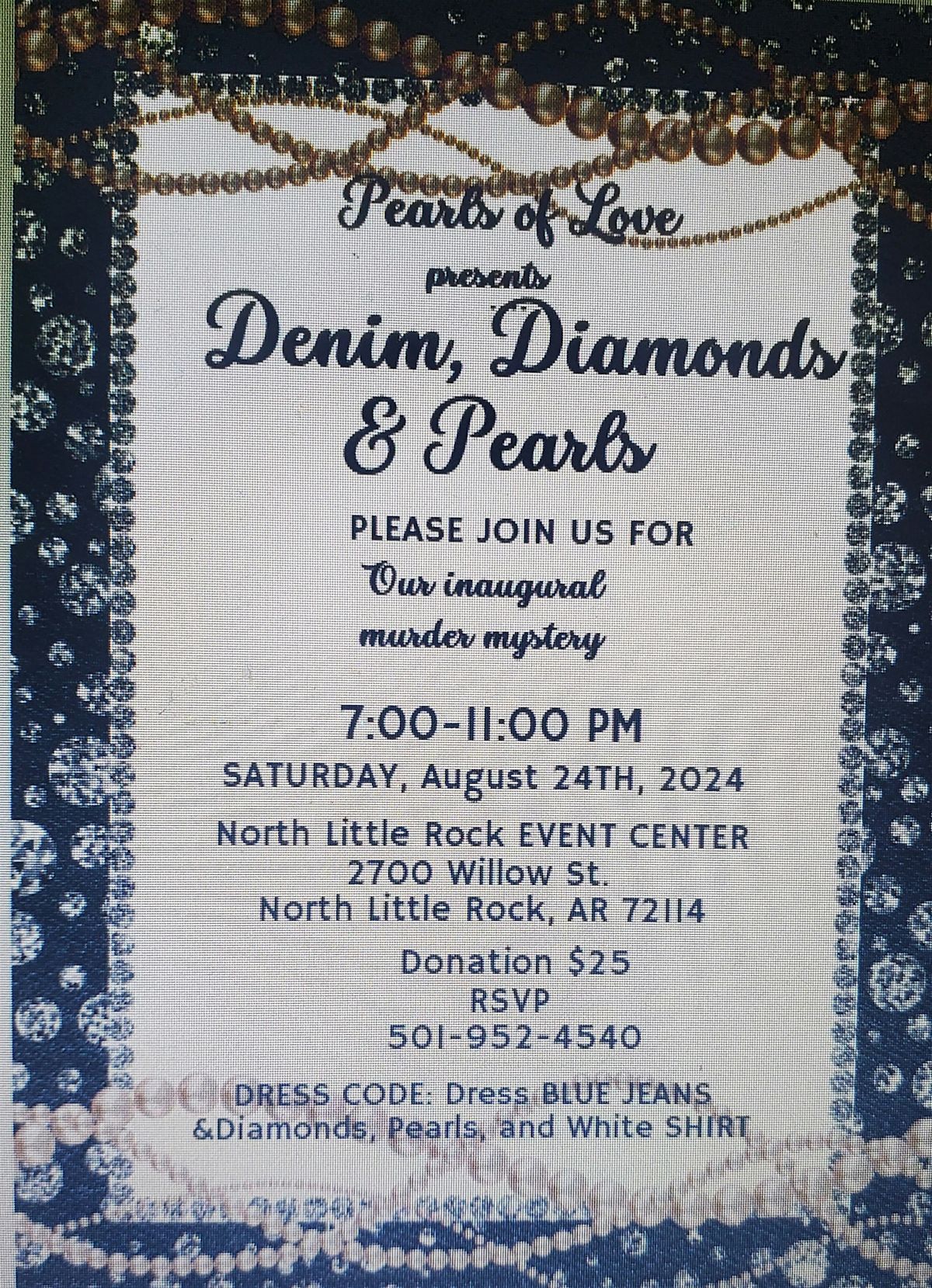 Denim, Diamonds and Pearl's
