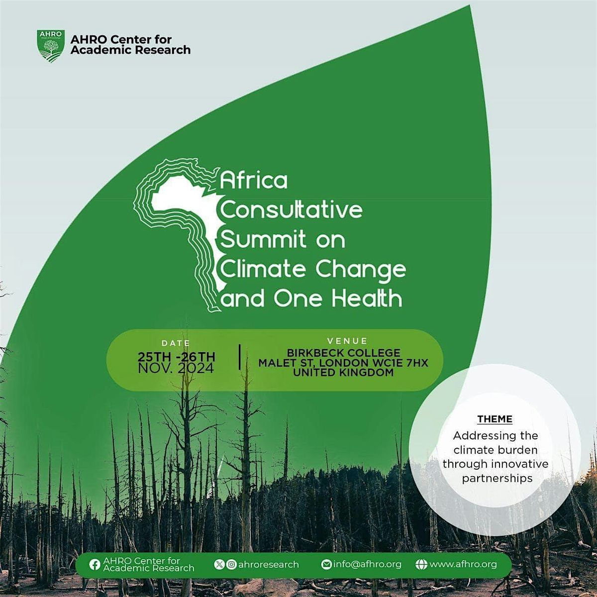 AFRICA CONSULTATIVE SUMMIT ON CLIMATE CHANGE AND ONE HEALTH