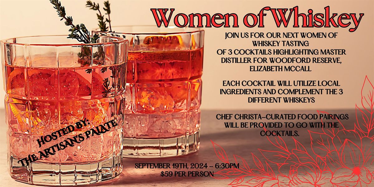 September 'Women of Whiskey' Tasting