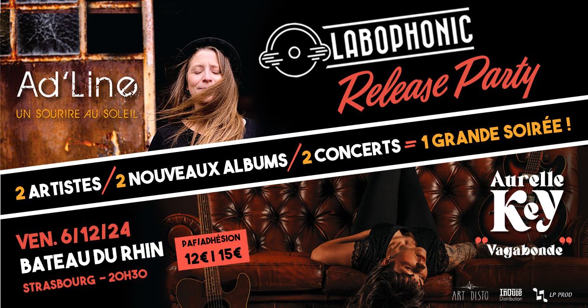 Release party Ad'Line + Aurelle Key au Bateau du Rhin 