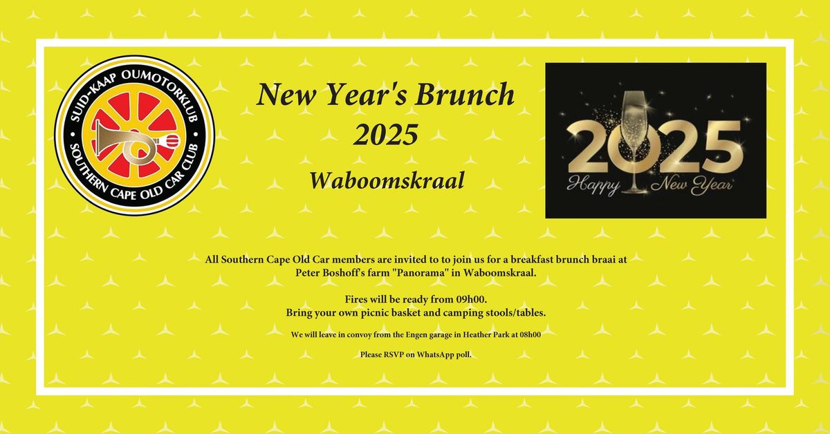 SCOCC New Year's Brunch 2025 Waboomskraal