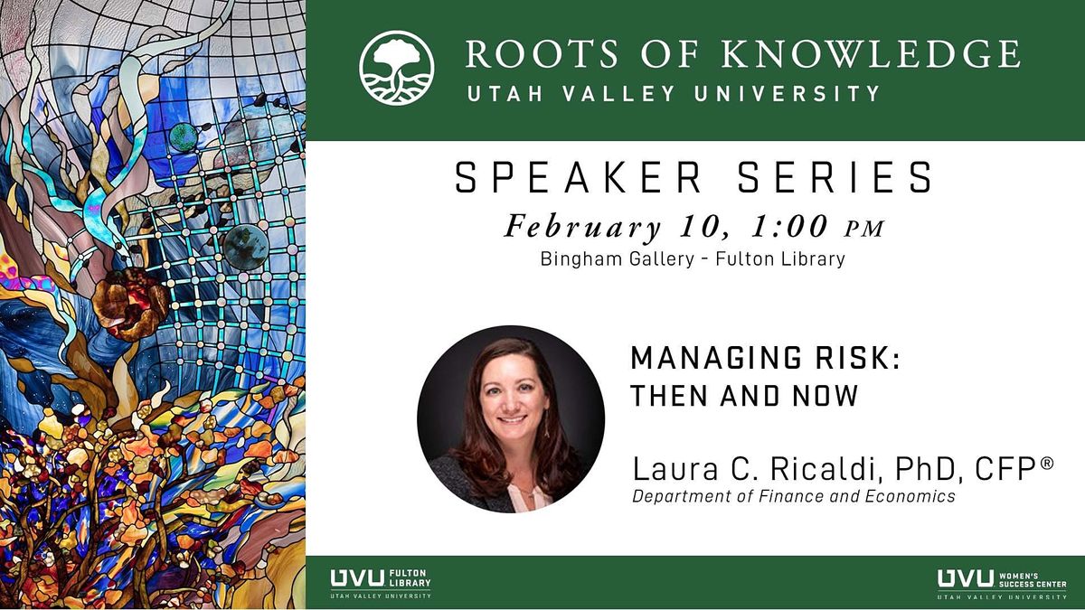 Roots of Knowledge Speaker Series: Dr. Laura C. Ricaldi